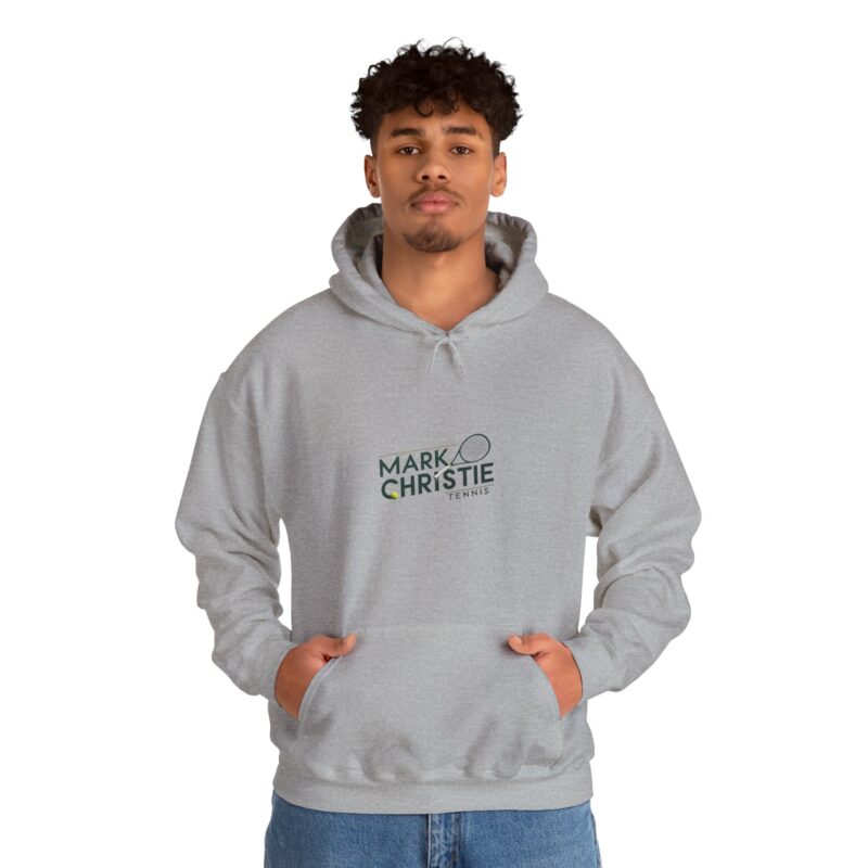 Mark Christie Tennis - Adult Unisex Hoodie - Unisex Heavy - Image 11