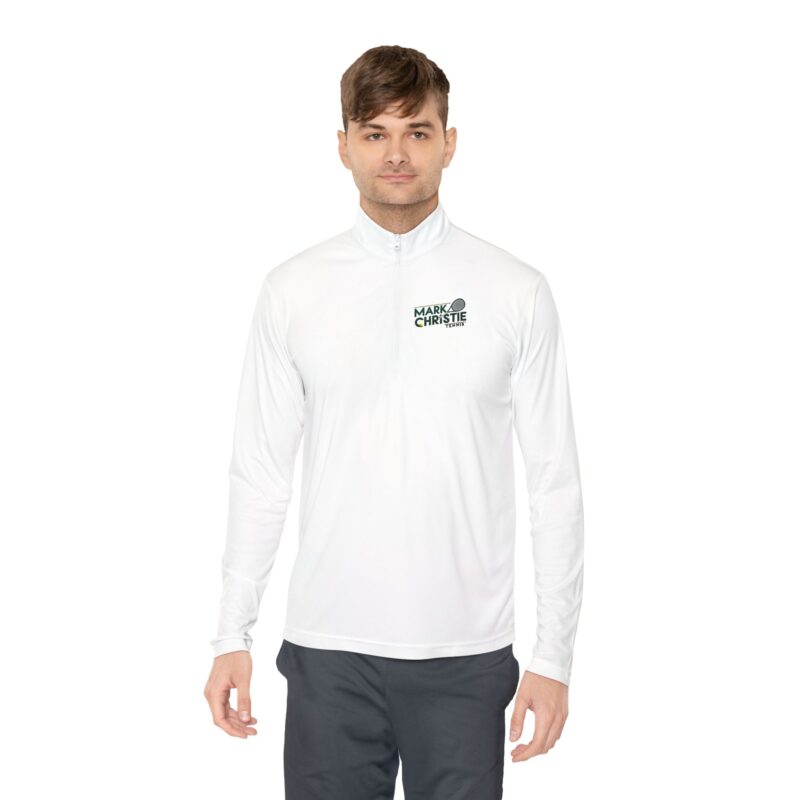 Mark Christie Tennis - Adult Unisex Quarter-Zip Pullover - Image 3