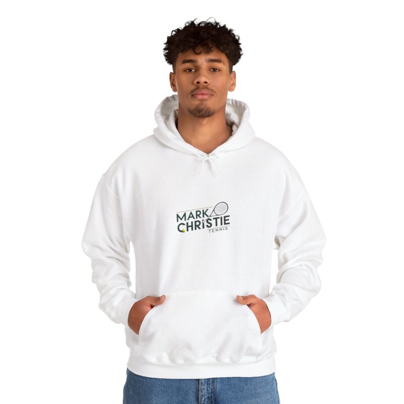 Mark Christie Tennis - Adult Unisex Hoodie - Unisex Heavy - Image 5