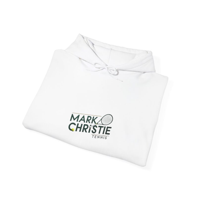 Mark Christie Tennis - Adult Unisex Hoodie - Unisex Heavy - Image 4